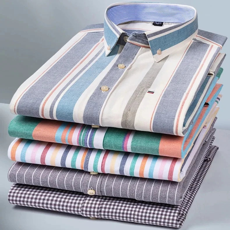 Camisa Masculina Listrada Color Manga Longa