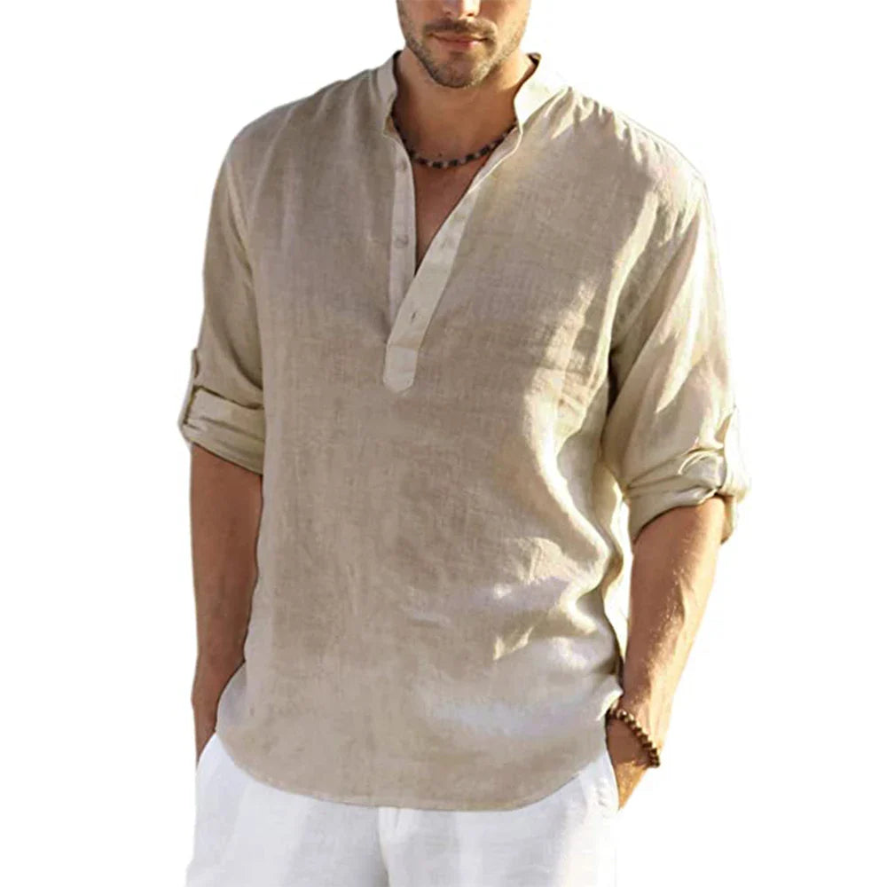 Camisa de Linho Masculina Pipa
