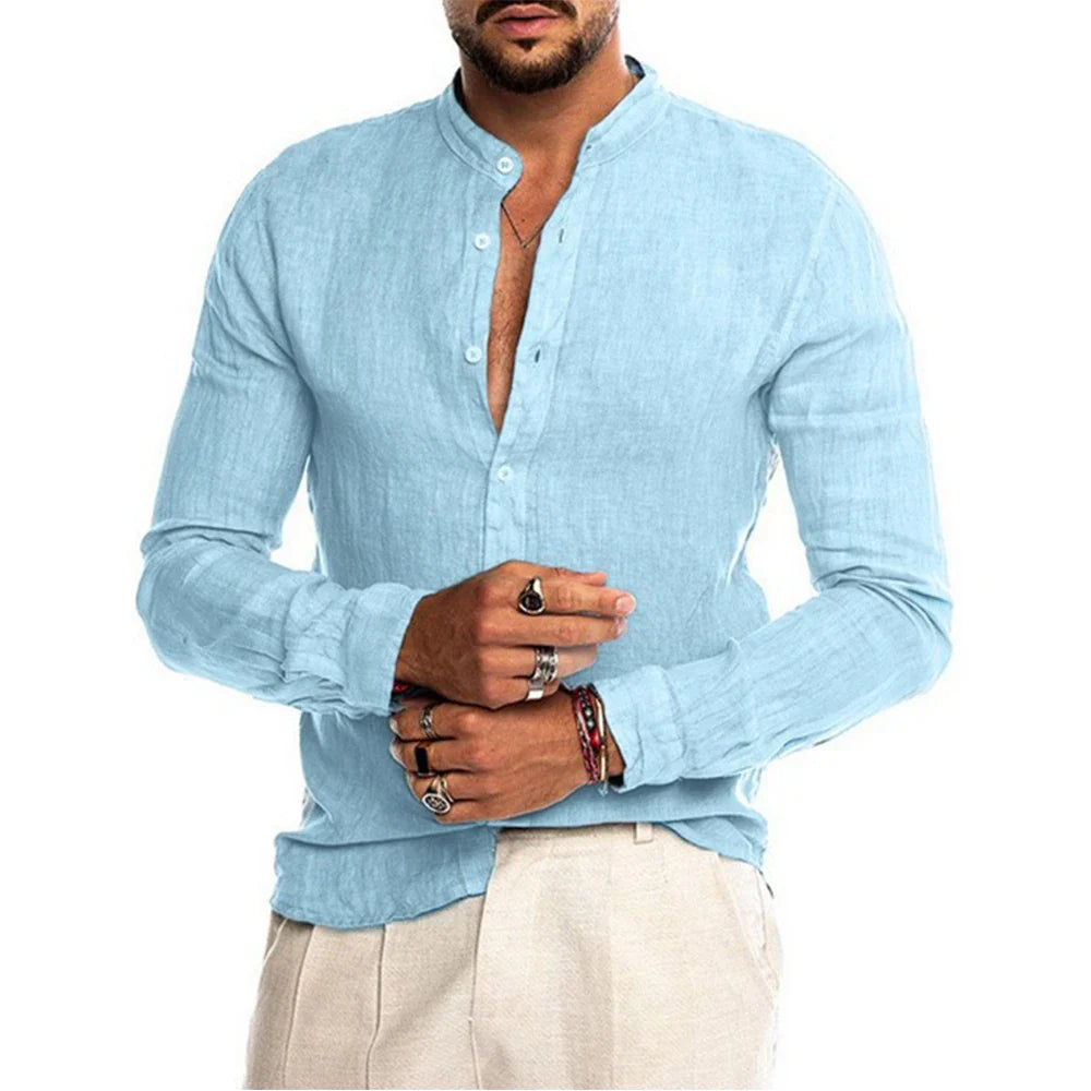 Camisa de Linho Masculina Sandeski