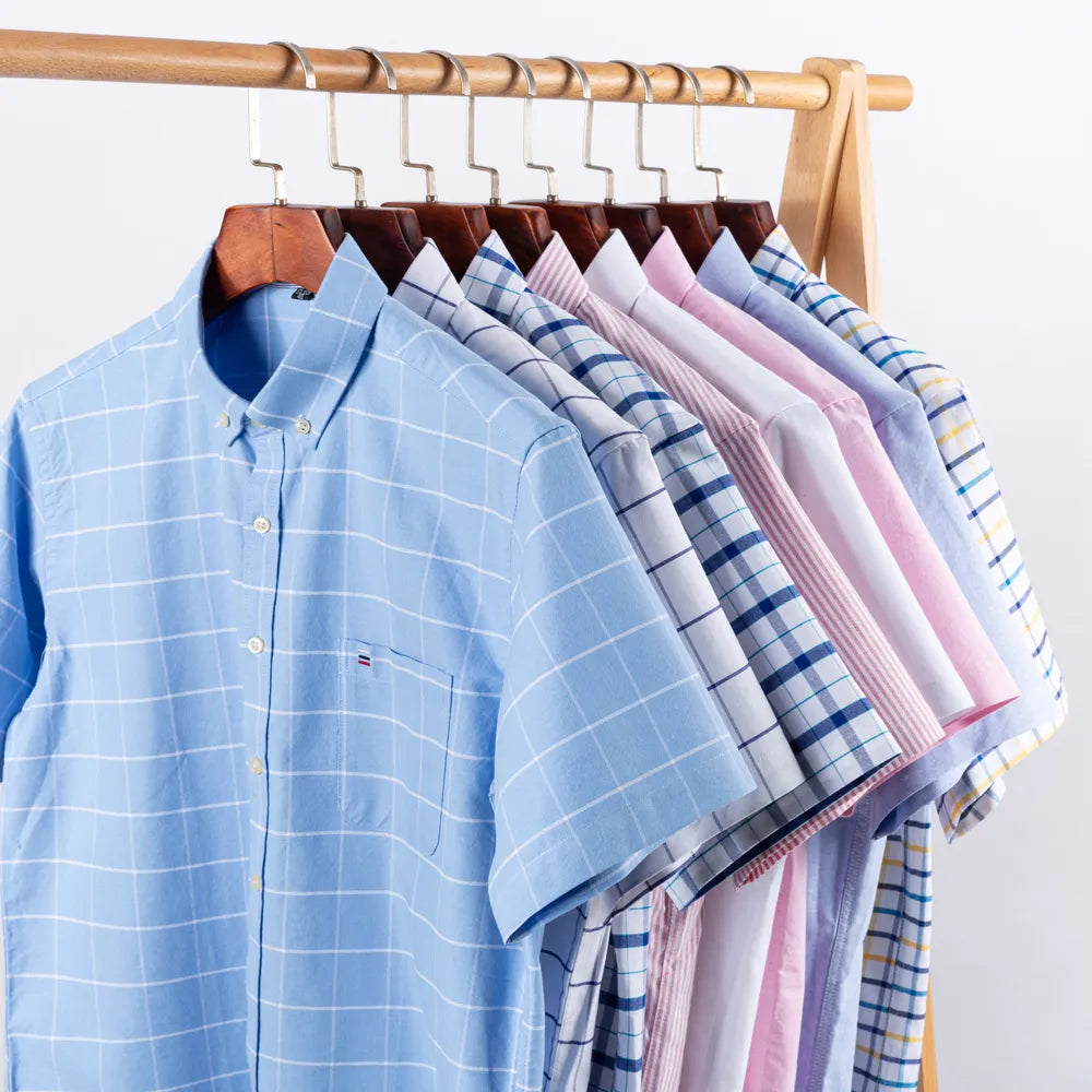 Camisa Masculina Xadrez Manga Curta