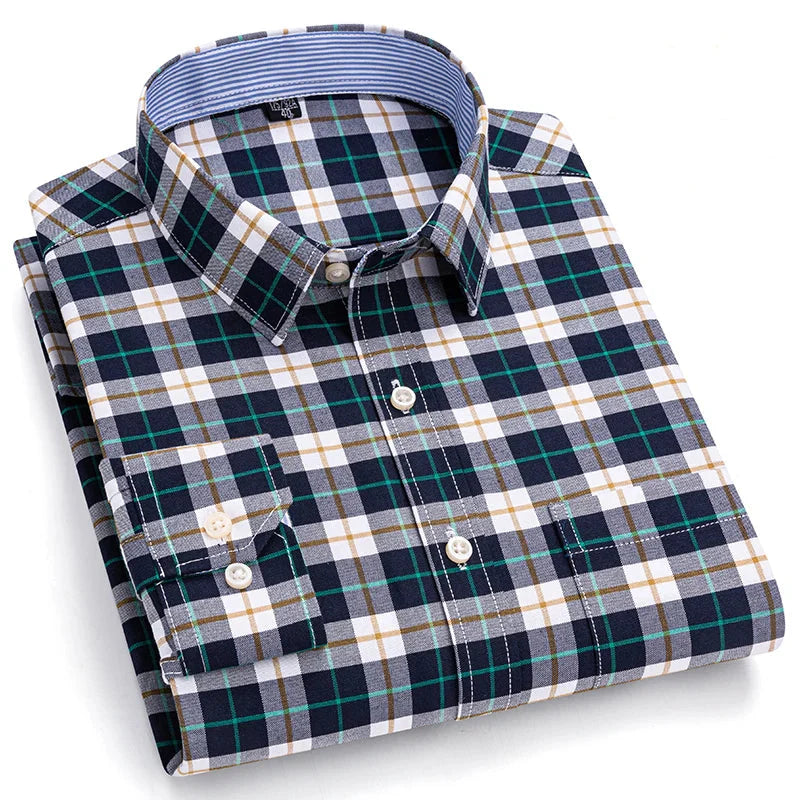 Camisa Masculina Xadrez Barreto Manga Longa